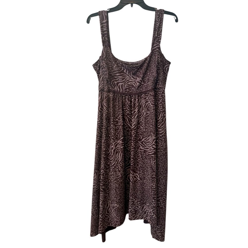 Fresh Produce brown animal print dress size medium